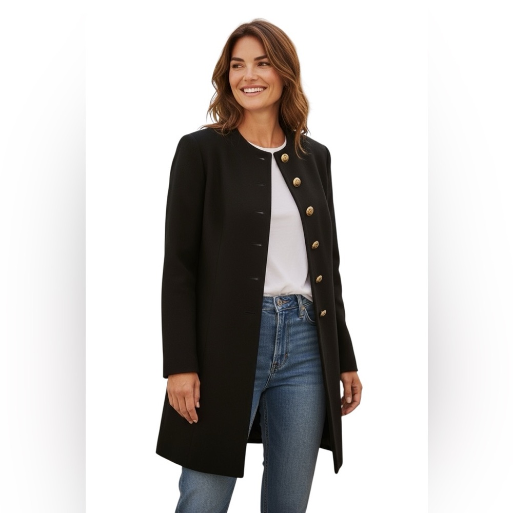 St. John designer corp core minimalist contemporary luxury knitwear cardigan